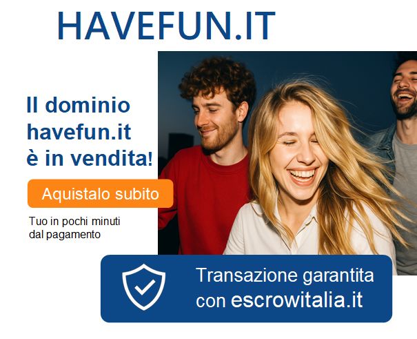 Dominio havefun.it in vendita per turismo, eventi e intrattenimento